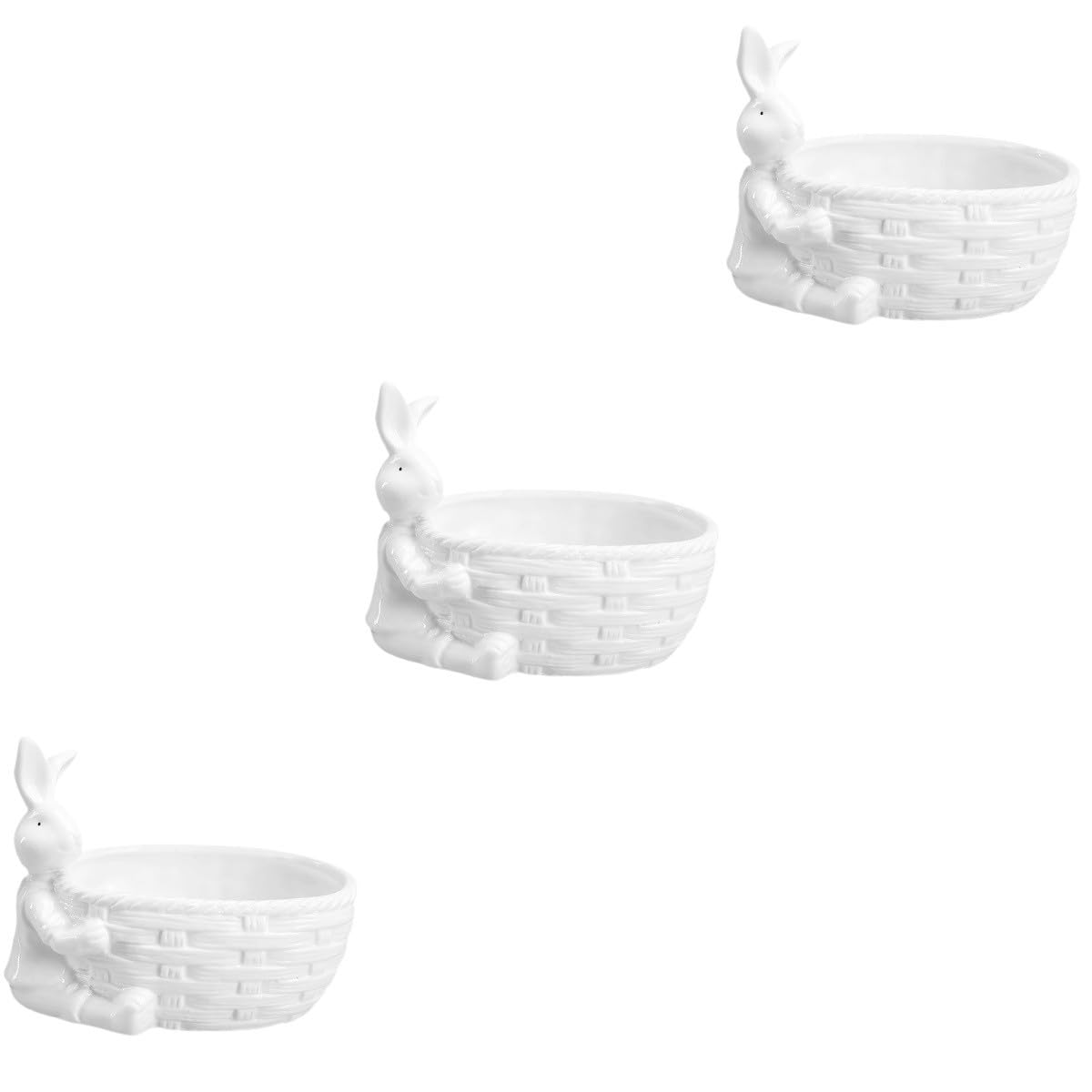 Happyyami 3 Szt Biała Doniczka Prezenty Biurowe Cukierki Do Biura Niebiesko-Biała Doniczka Małe Sadzarki Dla Zwierząt Duża Doniczka Kreatywna Doniczka Bonsai Sadzarka Ceramiczne Doniczki