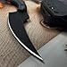 1 knife, ring outdoor curved knife, fixed blade, camping knife, ring small curved knife, high hardness portable knife, used for hiking, mountaineering exploration, survival, camping supplies, outdoor activity knife, men's gift, with K sheath