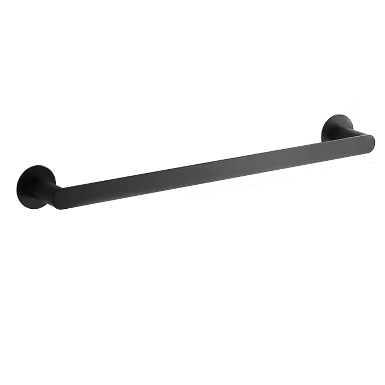 Porte-serviettes facile à installer en inox noir mat de 90 cm pour salle de bain