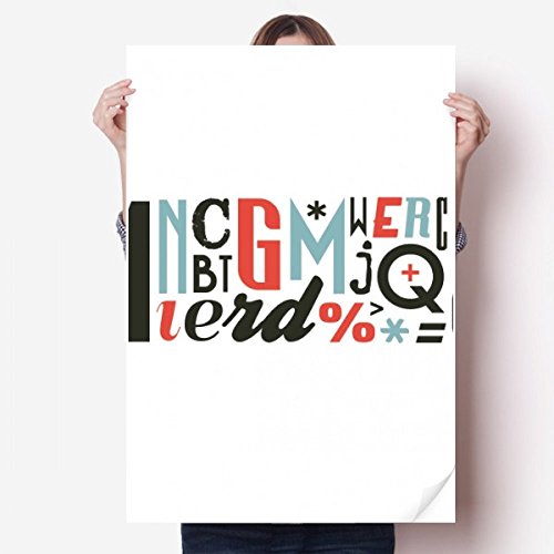 Poster autocollant DIYthinker citation multicolore 80x55cm - 2