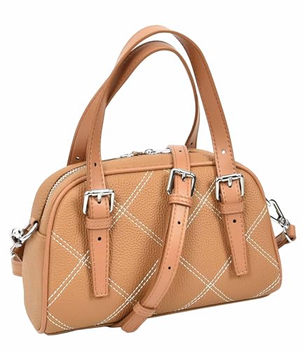 Sac à main en cuir véritable solide | Fini les lanières cassées avec la double couture