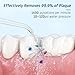 Water Dental Flosser Cordless for Teeth: Portable Oral Irrigator Rechargeable Collapsible Travel Teeth Cleaner with Case, 4 Modes with DIY, 5 Jet Tips, IPX7 Waterproof for Teeth Cleaning