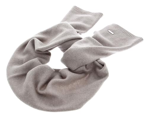 Calvin Klein bufanda taupe perfecta para mañanas frías de camino a la oficina