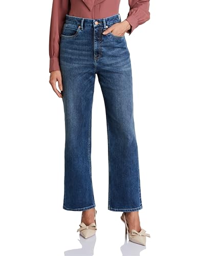 Image of Symbol Premium Women's Straight Fit Jeans | High Rise | Full Length | 5-Pocket (Available in Plus Sizes)