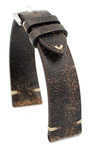 Bracelet montre cuir vachette Rios1931 Sagittaire robuste 19 mm