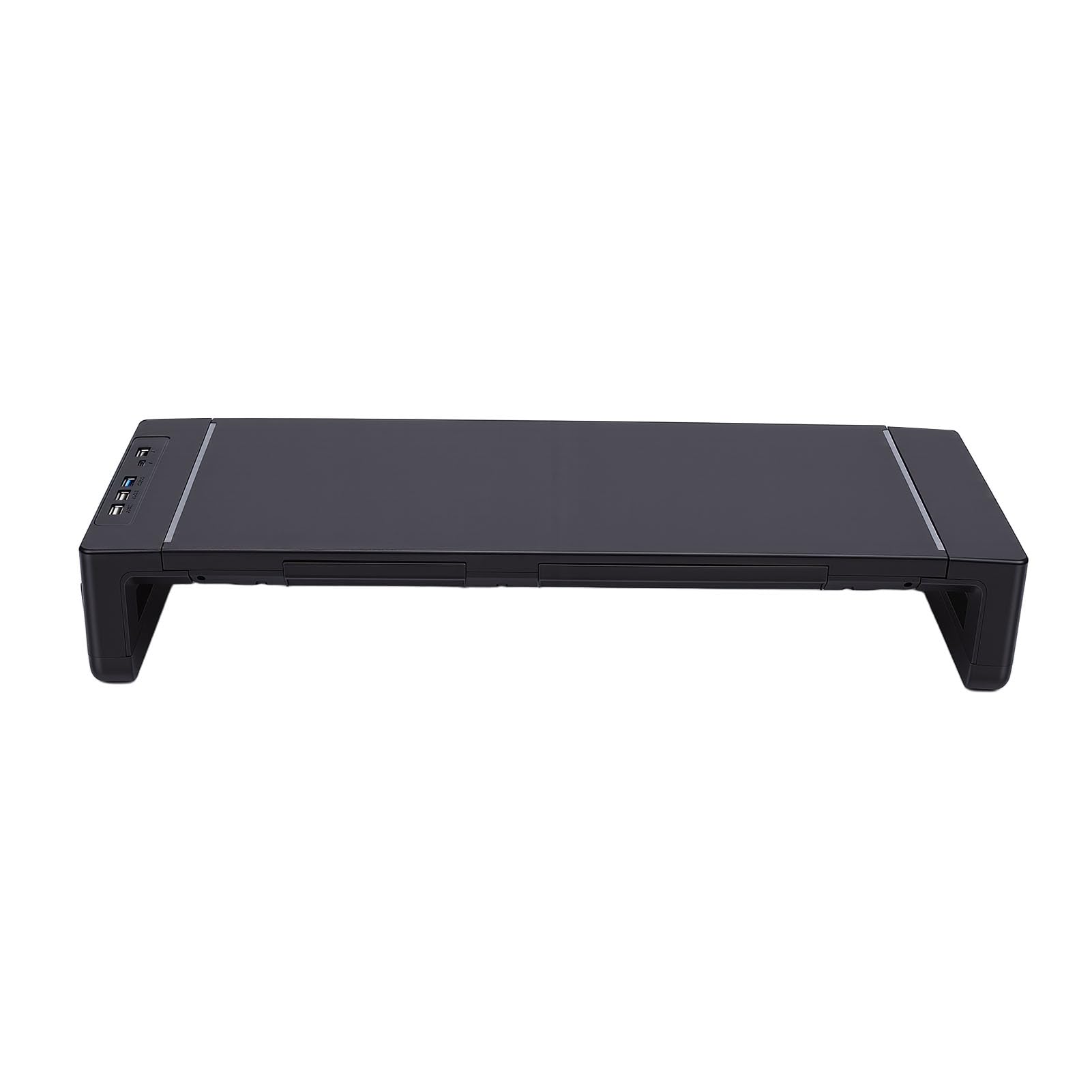 Supporto Ergonomico Pieghevole Regolabile per Display del Computer con Supporto per Telefono, Organizer per Laptop, TV, Altoparlante, Stampante, Ufficio, Uso Domestico, Materiale ABS