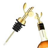 Ausgießer mit Gewicht: Spender mit kontrolliertem Durchfluss, Stangendüse aus Edelstahl | Multifunktionaler Schnapsflaschenverschluss für Spiritus, Öl, Essig, Barkeeper