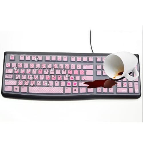 Housse de clavier silicone Logitech K120 MK120 US de bureau - 7