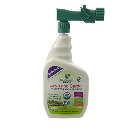GREENERWAYS ORGANIC Insecticide, Backyard Insect Repellent, Natural Insect Killer Concentrate, USDA Organic, Non-GMO, Non Toxic, Insect Repellant, Outdoor Bug Spray, Mosquito Repellent - 32oz Sprayer GREENERWAYS ORGANIC Insecticide, Backyard Insect Repellent, Natural Insect Killer Concentrate, USDA Organic, Non-GMO, Non Toxic, Insect Repellant, Outdoor Bug Spray, Mosquito Repellent - 32oz Sprayer
