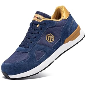 LARNMERN PRO Safety Shoes for Men Women Steel Toe Cap Trainer Lightweight Breathable Work Trainer SRC Non-Slip Trainers
