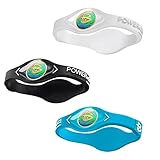 Power Balance Das Original-Performance-Armband, Silikon-Gummi-Armbänder, Sport-Armband für Männer und Frauen, 3er-Pack, Armreifen, sicher, wasserdicht, leicht, langlebig, Größe M + M + L