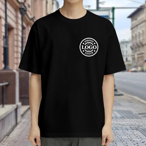 Custom T Shirts Personalized Heavy Cotton T Shirts Design Your Own Customized Unisex Shirts with Logo Text4