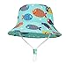 GEMVIE Cappello da Sole Neonato Bucket Hat Anti-UV Cappello Pescatore Bambino Bambina Estivo Protezione Solare per Spiaggia Vacanza Viaggio Outdoor (Azzurro, 2-4 Anni)