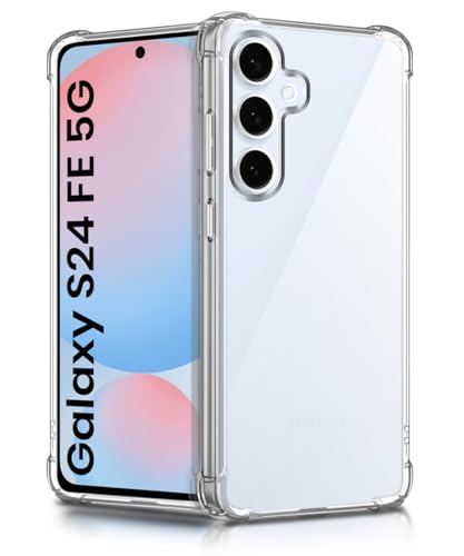 Image of WOW IMAGINE Clear Back Cover Case for Samsung Galaxy S24 FE 5G | Shockproof Soft TPU Case | Cushioned Edges for Ultimate Protection Back Cover Case - Transparent