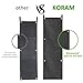 KORAM 7 Pockets Vertical Garden Wall Planter Living Hanging Flower Pouch Green Field Pot Felt Indoor/Outdoor Wall Mount Balcony Plant Grow Bag for Herbs Vegetables and Flowers (10pcs of Plant Tags)