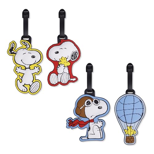 Étiquettes à bagages Snoopy Peanuts indispensables pour vos prochaines vacances en famille