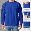 Love My Fashions Mens Sweatshirts Crew Neck And Long Sleeve Plain Sweater Fleece Jumper for Men Uk Royal Blue #3
