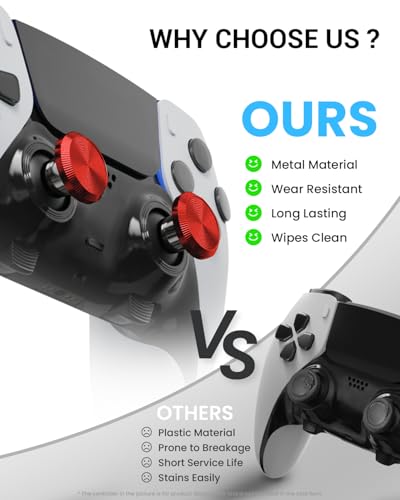 Image of CHARM FOCUS Metal Thumbsticks & Back Paddles for PS5 Edge Controller