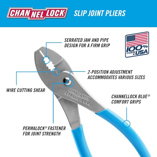 Channellock 524 Slip Joint Plier Shear Little Champ, 4.5" , Blue - image 2