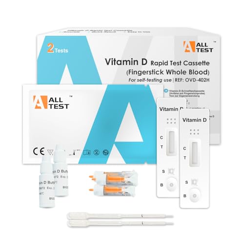 2 ALLTEST teste de vitamina D teste rápido de vitamina D vitamina D teste rápido teste de vitamina D vitamina d teste rápido teste de vitaminas vit d teste kit teste nível vitamina d