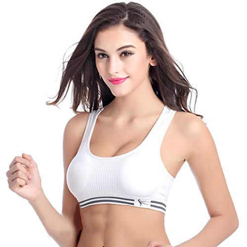 Cloud ROM Sujetadores Deportivos Mujer Chica Espalda Sujetador Deporte Mujer con Relleno Gimnasio Yoga Fitness Ejercicio Bra Sin Costura Acolchado Lencería Gran Tamaño Chaleco