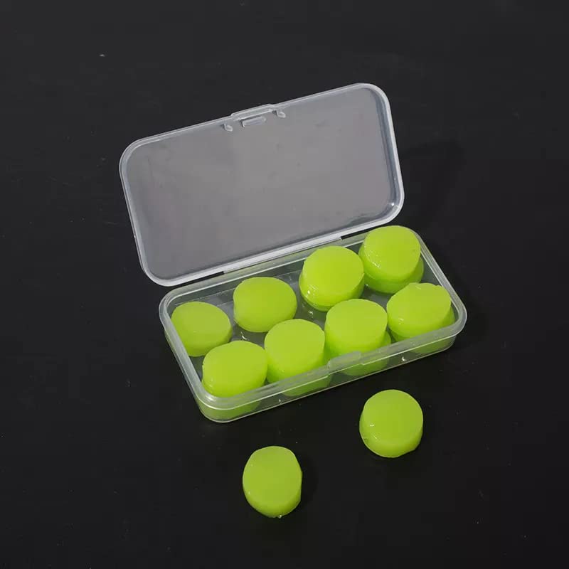 Soft Silicone Ear Plugs Reusable Waterproof Earplugs Prevent Water Reduce Noise during Swimming, studying,meditation (Light Green)-image-22