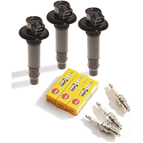 3 Pack Seadoo 4-Tec Ignition Coil & NGK Plugs All 130 155 185 215 255 260 HP Cover