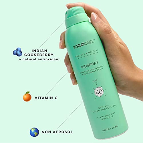 Mdsolarsciences Kidspray Spf 40 – Quick Dry Water-Resistant Kids Sunscreen Spray - Broad Spectrum Face And Body Uv Protection – Fragrance Free Vegan Sunscreen For Kids, 6 Fl Oz #TOP4