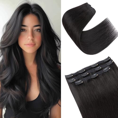 Extensions de cheveux naturels à clipser pour donner du volume aux cheveux fins
