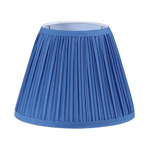 Aspen Creative 56502, Empire Uno Lamp Shade in Mushroom Pleated Classic Blue, 5' Top x...