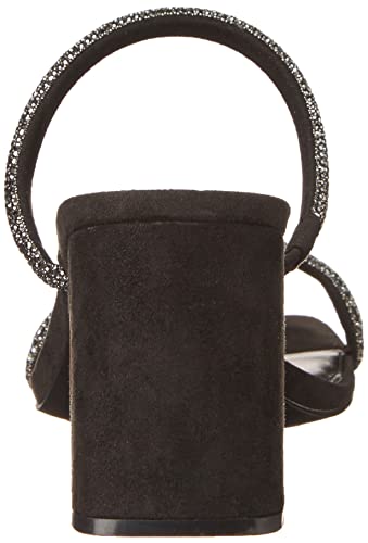 Steve Madden Women's Lilah Heeled Sandal, Black Rhinestone, 8.5 #TOP2