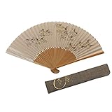 [ハセガワ] メンズ 京扇子 扇子袋付き 化粧箱入り 日本製 (馬九行く/金刷り)