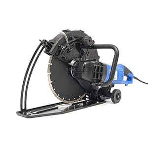 HBM Profi 350 mm Vægsav/Betonsav Vandkølet – 2600W – Profi Betonsav – Elektrisk Motor – Diamantsavklinge – Skredybde – Vandkling – Spænding