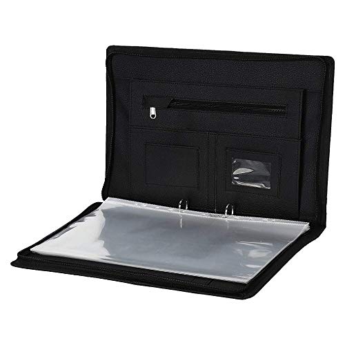 NJ Leatherette Professional 2 Ring File Folders, Certificates Holder