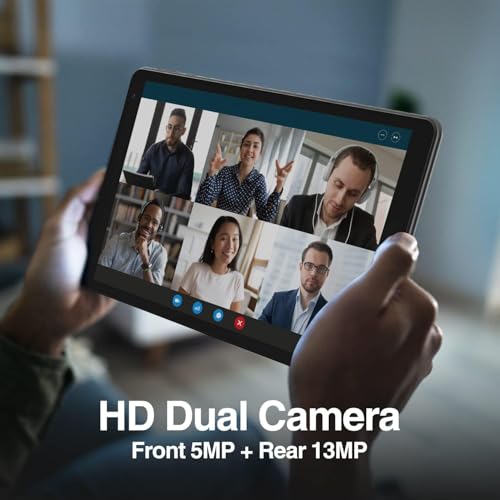Image of Fusion5 10.1 inch Android 12, F202 Full HD Ultra Slim Tablet PC with Docking Keyboard (64GB Storage, 4GB RAM, Quad Core CPU, WiFi, Bluetooth, 1920x1200 IPS Screen, Type C, 13MP & 5MP Cameras)
