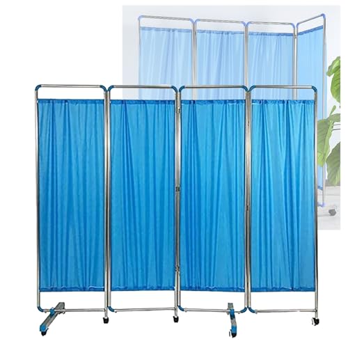 Paravent médical pliable de 6 pieds de haut avec roulettes - 2