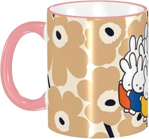 おしゃれ マグカップ 330ml かわいい ミッフィー マグ コーヒーカップ 陶器 セラミック mug カップ 大容量 耐熱 耐冷 電子レンジ対応 コップ 人気 誕生日 母の日 父の日 友人 プレゼント MGZ2838 ピンク