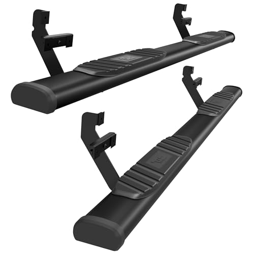 TAC Arrow Side Steps Running Boards Compatible with 2015-2025 Ford F150 Super Cab | 2017-2025 F250/350/450/550 Super Duty Super Cab Truck Pickup 5” Aluminum Nerf Bars