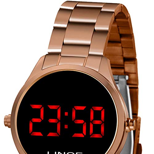 Relógio Lince Feminino Digital Led Mdr4618l Vxrx Rose