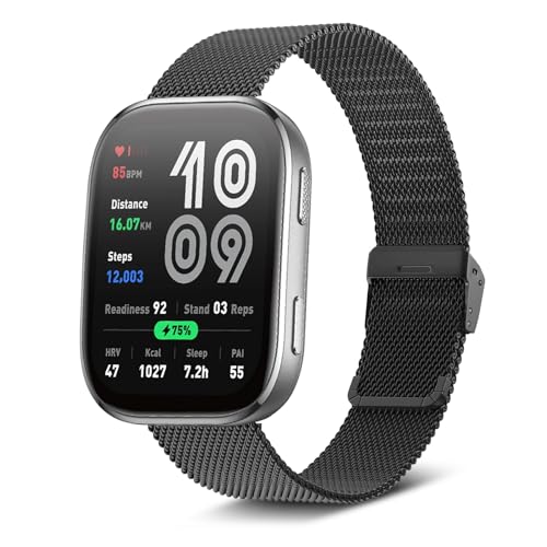[RoSoki] 22 mm oh Amazfit Bip 6 / Amazfit Bip 5 /Bip 5 Unity Ή xg XeX`[ oh ւXgbv hK XeX ȒP rWlX jp (ubN)