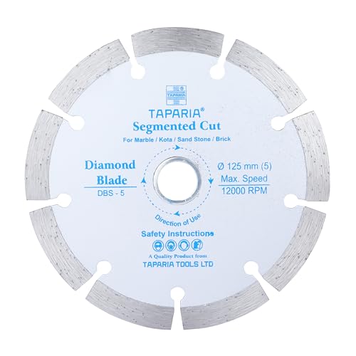 Taparia 5" Diamond Cutting Wheel, Segmented (Dbs 5) (B0CCJTGCH4) Amazon Price History, Amazon Price Tracker