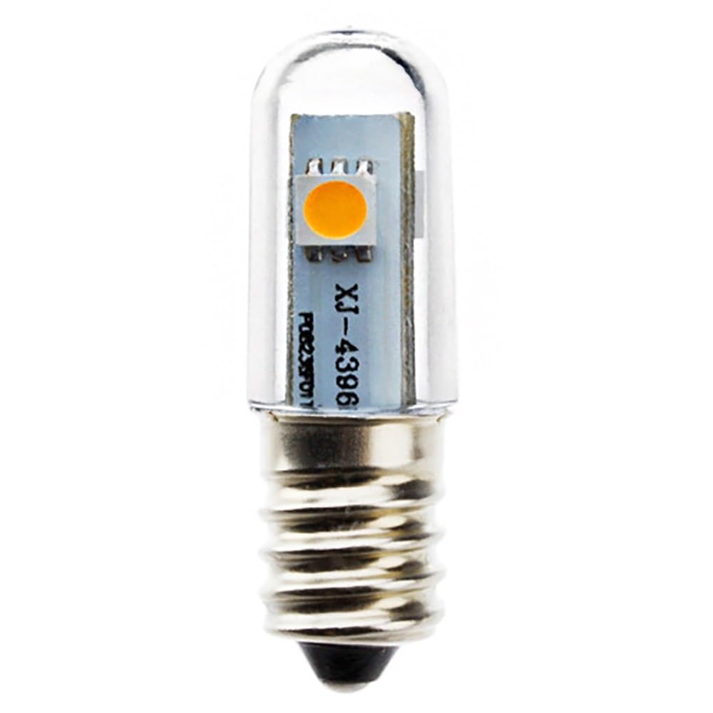 HHF Illuminazione domestica, Confezione da 50, lampadine a LED for frigorifero, luci a pollice, AC220V T15 E14, 0,5 W, luce notturna decorativa(2700K warm white)
