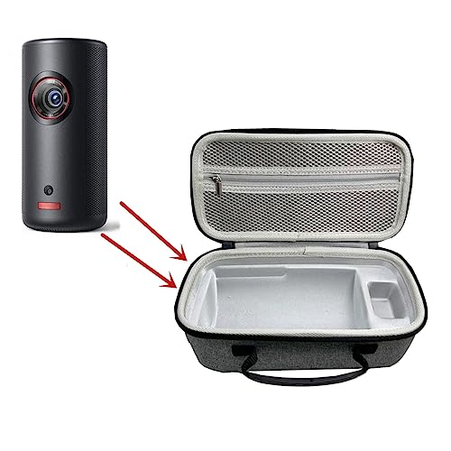 Funda rígida portátil para proyector, bolsa protectora con cierre para almacenamiento y transporte seguro miniatura 3