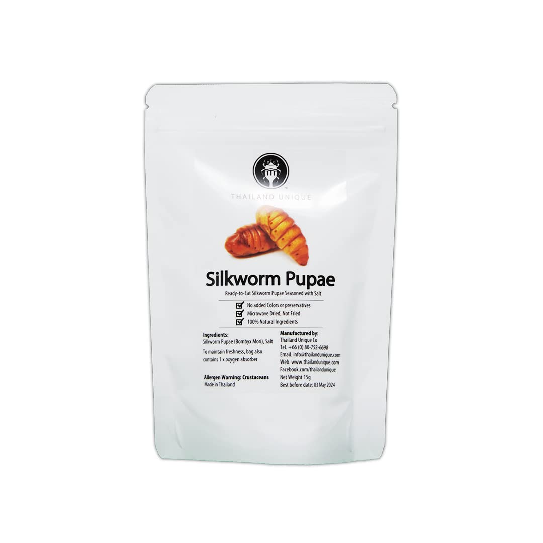 Amazon.co.jp: 食用 安全 昆虫食 シルクワーム silkworm pupae 15g