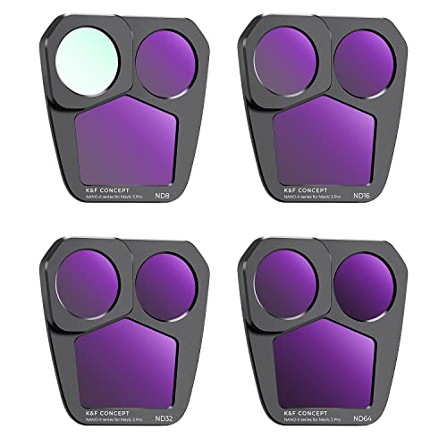 K&F Concept 4-pack ND Filter Kit for DJI Mavic 3 Pro/Pro Cine, ND8, ND16, ND32