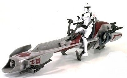 Star Wars 3.75 Inch Scale Battle Pack - Clone Wars Speeder Bike