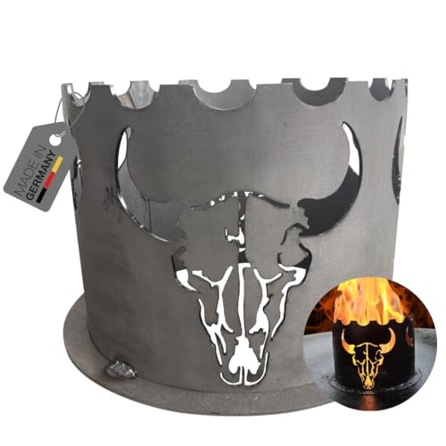 Terma Wokaufsatz/Wokkrone Motiv BBQ Stier passend für durchm. 20cm für Feuerplatte, Grillplatte,...