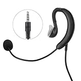 Monaural Gaming Headset,Earhook Gaming Headset Corded with 3.5mm Jack for Tablet,Cell Phone,Mobile...