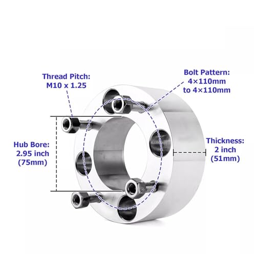 Entretoise de roue haut de gamme pour quad Rubicon et Yamaha - 6