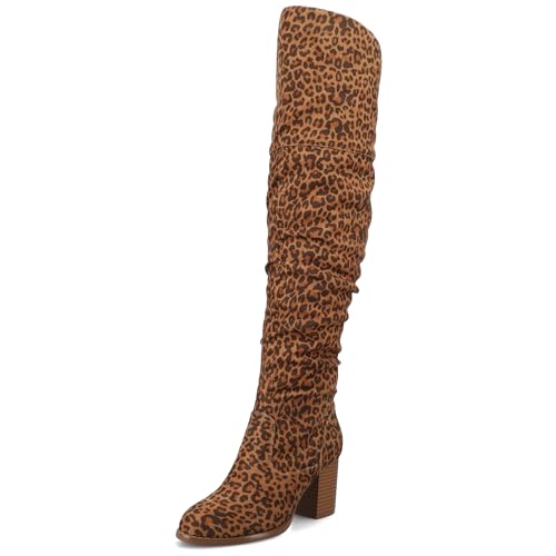 Journee Women's Kaison Boots Leopard, 10